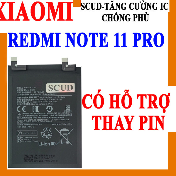 Pin Scud cho Xiaomi Redmi Note 11 Pro BM5A  5160mAh